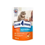 Club 4 Paws για Ενήλικες Γάτες με Σολομό 100gr