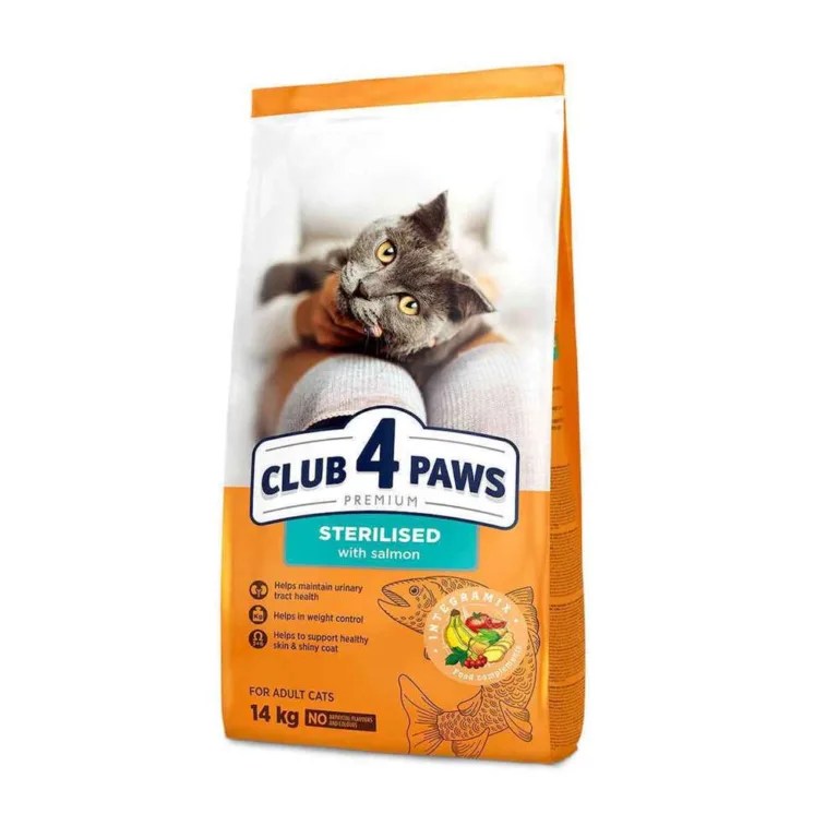 Club 4 Paws Premium για Στειρωμένες Γάτες με Σολομό 14kg
